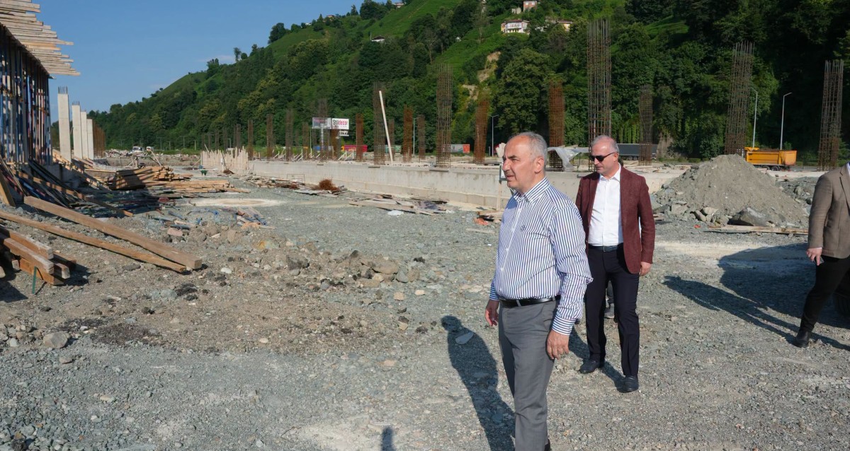 Rize Su Ürünleri Toptan Hali Projesi Hızla Yükseliyor